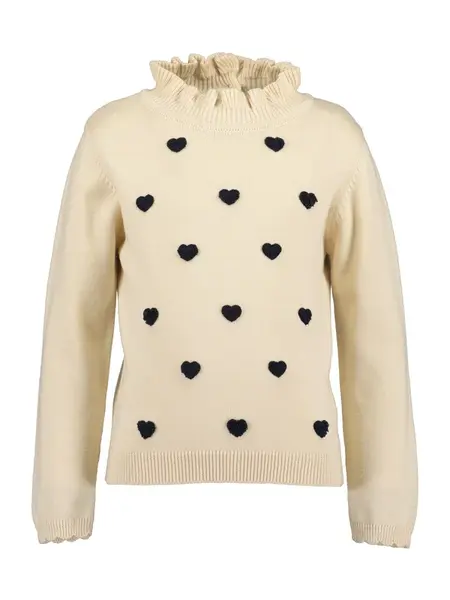 BLUE SEVEN Sveter  béžová / čierna