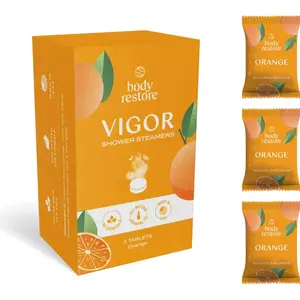 Body Restore Vigor Shower Steamers tablety do sprchy vůně Orange 3 ks