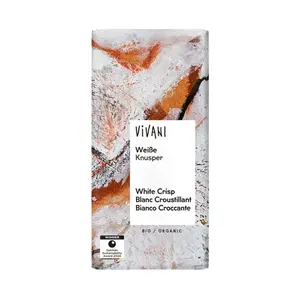 VIVANI Čokoláda bílá křupavá BIO 80 g