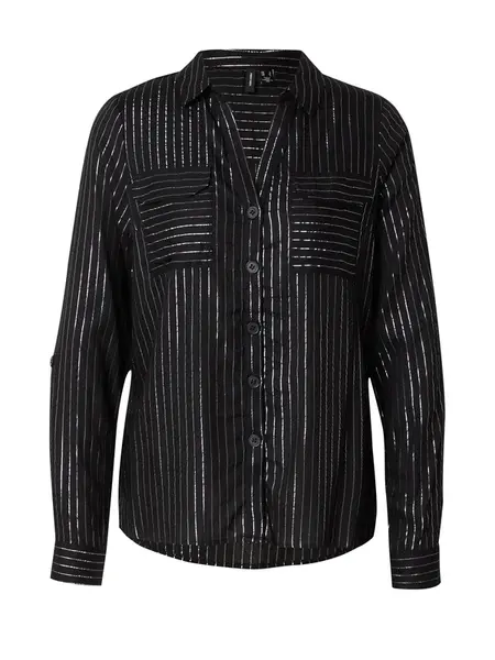 VERO MODA Blúzka 'VMBumpy'  čierna / strieborná