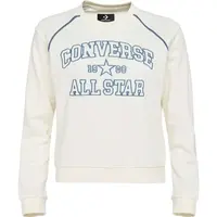 Converse RETRO CHUCK CREW Dámská mikina, béžová, velikost