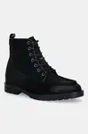 Semišové boty Tommy Hilfiger CLEATED HILFIGER W SDE MOC BOOT