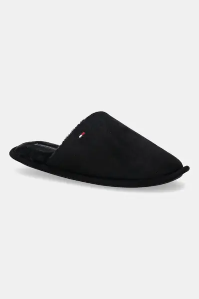 Pantofle Tommy Hilfiger CORE FLAG HOUSE SHOE černá barva, FM0FM05565