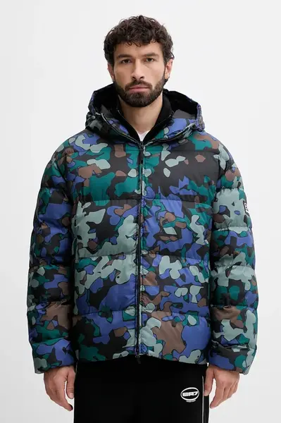 Bunda EA7 Emporio Armani zelená barva, zimní, AF16825.7M000712