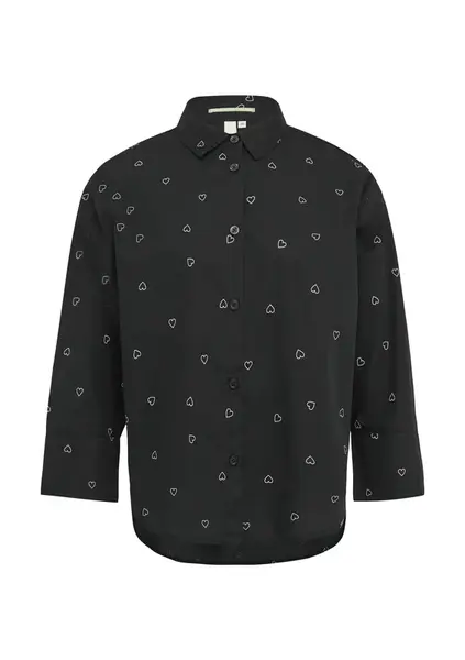 QS Blúzka  čierna / biela