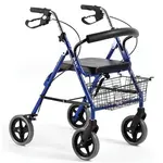 Chodítko pre seniorov štvorkolesové hliníkové TGR-R RA 882 - Šedá