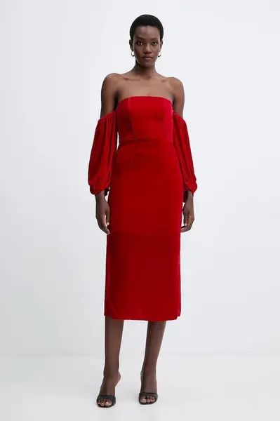 Šaty s příměsí hedvábí Forte Forte