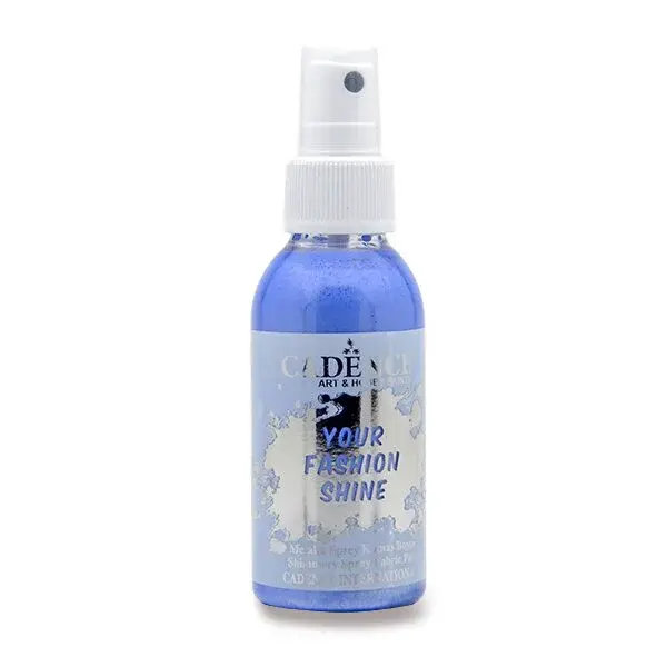 Barvy na textil Cadence Your Fashion Shine, 100 ml - modrá