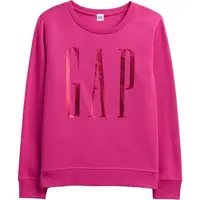 GAP V-LOGO DOORBUSTER CREW Dámská mikina s logem, růžová, velikost