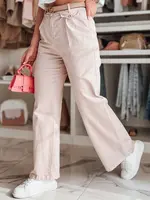 Dámské kalhoty wide leg MOBISKA růžové