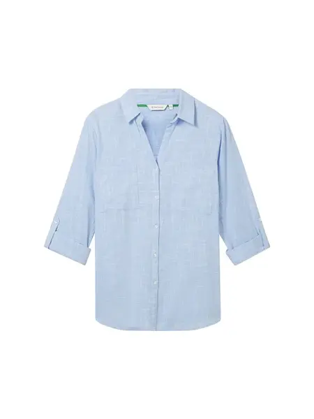 Tom Tailor Women + Blúzka  svetlomodrá