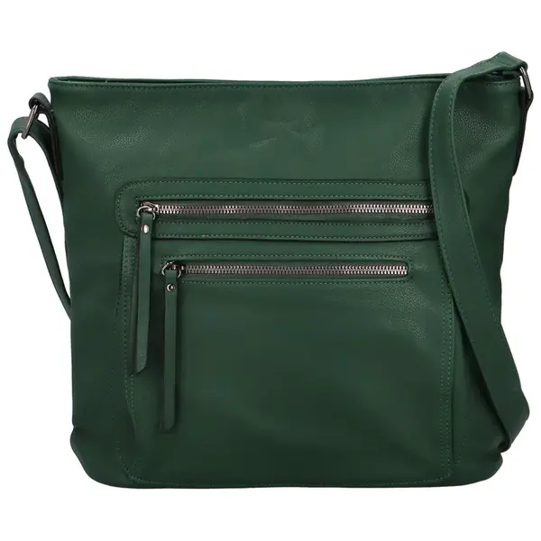 Dámská crossbody kabelka tmavě zelená - Firenze Edyta zelená