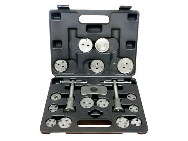 Stlačovák brzdových pístů GEKO G02540 18ks - rozbaleno - pulomené zavírání kufříku