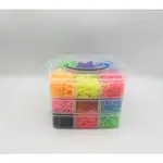Sada gumiček 3 000 ks na výrobu náramků Loom Band - box velk