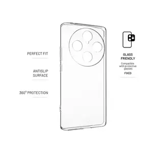 Zadní TPU gelové pouzdro FIXED pro Vivo X100 Pro 5G, transparentní