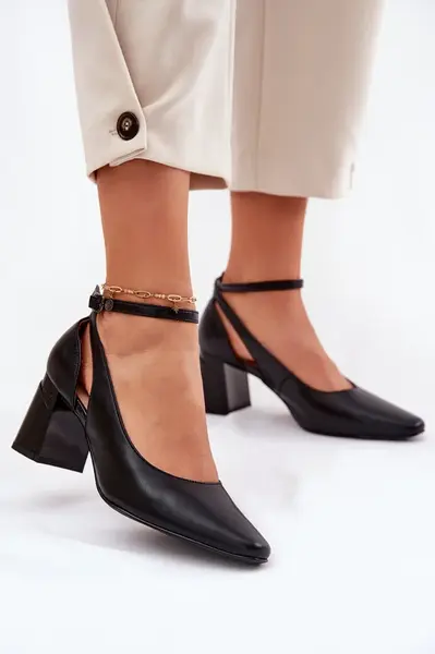 Kožené Lodičky Na Podpatku Maciejka