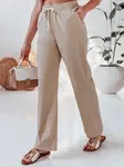 Spodnie damskie casualowe wide leg BOHO DAY khaki Dstreet