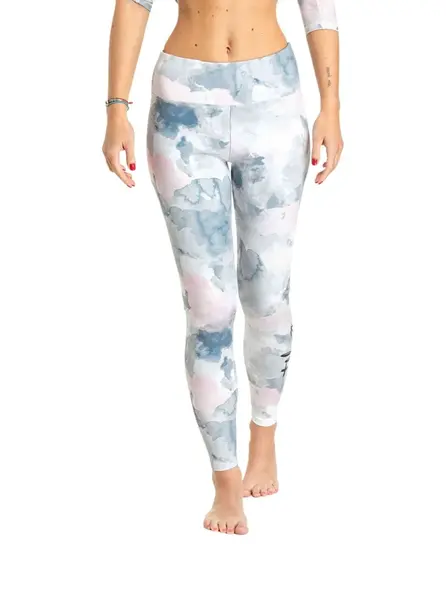 Meatfly dámské termo legíny Jenna Clouds Pink | Šedá | Velikost XL