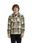 Meatfly pánská košile Woody Premium Green / Brown | Zelená | Velikost XXL