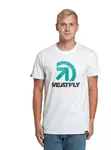 Meatfly pánské tričko Dais White | Bílá | Velikost XXXL | 100% bavlna