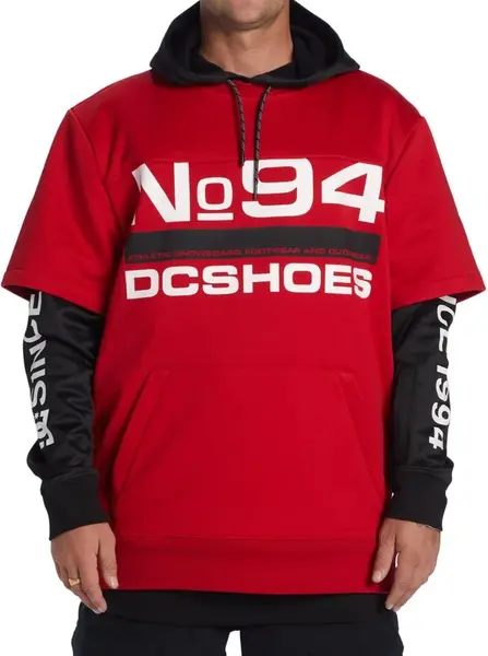Dc shoes pánská mikina Dryden Barbados Cherry | Červená | Velikost S