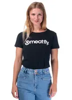 Dámské tričko meatfly mf logo černá xs
