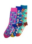 Meatfly ponožky globe socks - s19 triple pack l/xl