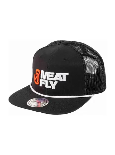 Meatfly kšiltovka Mateo Trucker Black / White Revital | Černá | Velikost One Size