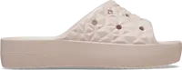 Dámské pantofle crocs classic platform geometric světle růžová 39-40