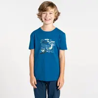 Dětské bavlněné tričko dare2b trailblazer ii modrá 122-128