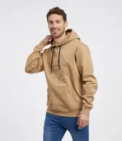 Pánská mikina s kapucí albus sam 73 hnědá s