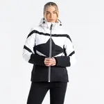 Dámská zimní bunda dare2b rocker bílá/černá 34
