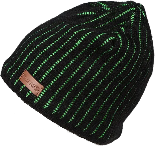 Pánská zimní čepice sherpa bono černá/zelená uni