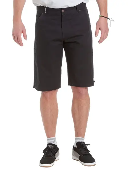 Meatfly pánské kraťasy Bobber Black | Černá | Velikost 38 | 100% bavlna