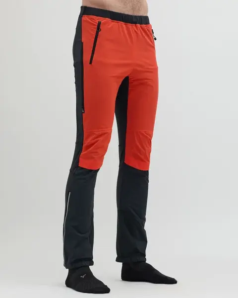 Pánské skialpové kalhoty silvini soracte červená/černá m
