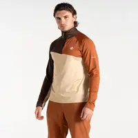 Pánská funkční mikina dare2b dignify iii hnědá/béžová xl