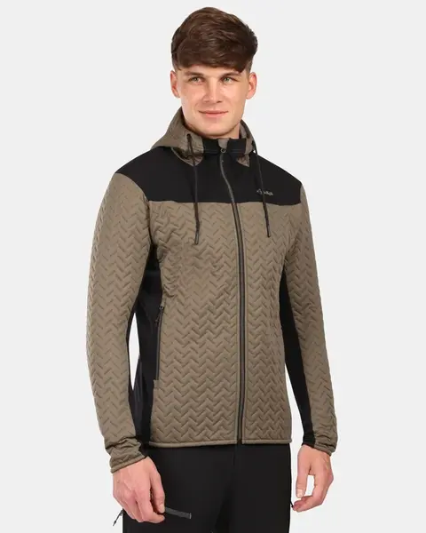 Pánská zateplená fleecová mikina s kapucí kilpi nevia-m zelená m