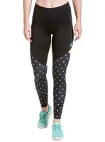 Meatfly dámské legíny Arabel Color Dots/Yellow | Puntíky | Velikost L