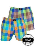 Meatfly pánské boxerky Doug Orange / Brown | Oranžová | Velikost S