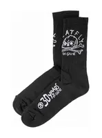 Meatfly ponožky Milliondollarskull Black | Černá | Velikost M