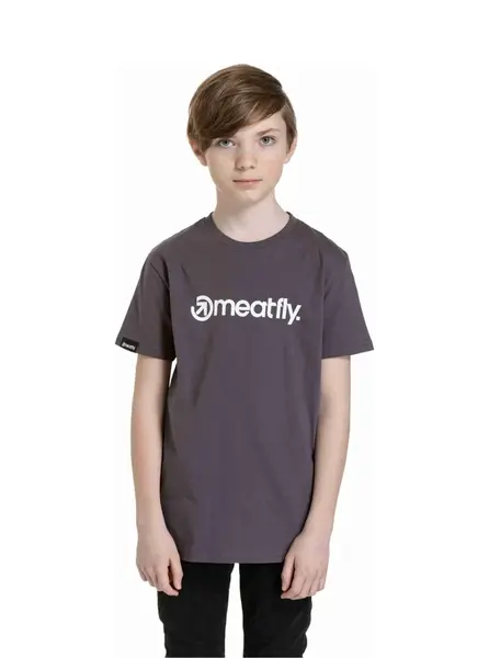 Meatfly dětské tričko Bart Mystic Grey | Šedá | Velikost 158 | 100% bavlna
