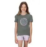 Dětské bavlněné tričko regatta bosley v zelená 110-116