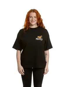 Meatfly dámské tričko Vexey Black Flowers | Černá | Velikost XL | 100% bavlna