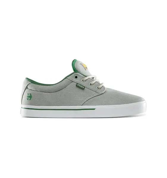 Etnies pánské boty Jameson 2 Eco X Tftf Grey / White / Green | Šedá | Velikost 9,5 US