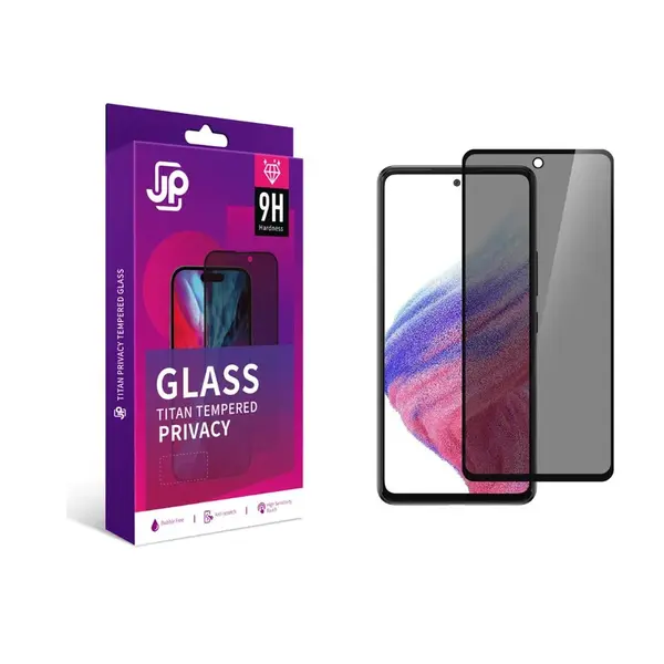 JP Titan Privacy extra odolné tvrzené sklo, Samsung Galaxy A53 5G, černé