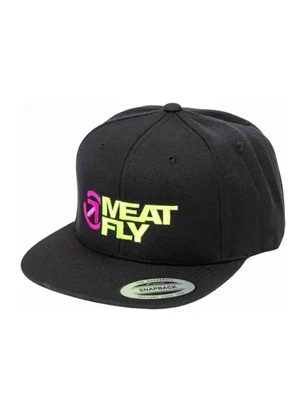 Meatfly kšiltovka Ness Snapback Lime / Black | Černá | Velikost One Size