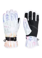 Roxy dámské zimní rukavice Jetty Glov Bright White Sapin | Bílá | Velikost S