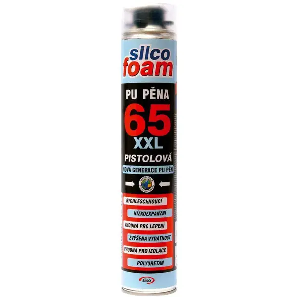 Pěna pistolová zimní 65 XXL, 750 ml, žlutá, SILCOFOAM