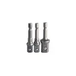 Adaptér do vrtačky, set 1/4", 3/8", 1/2", PROLINE