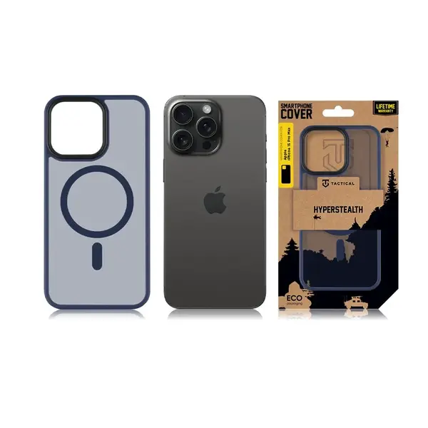 Zadní kryt Tactical MagForce Hyperstealth pro Apple iPhone 15 Pro Max, deep blue